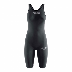 Arena Carbon Pro Open Back Short Leg Suit - Dark Grey Front