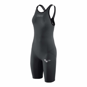 Arena Carbon Pro Open Back Short Leg Suit - Dark Grey Side 1