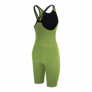 Arena Carbon Pro Closed Back Short Leg Suit - Acid Green SIDE 2