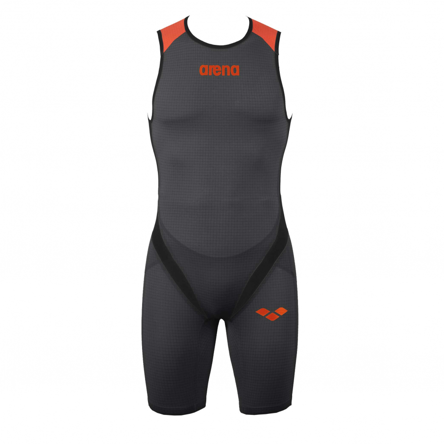 Arena Mens Carbon Pro Black Trisuit with back zip