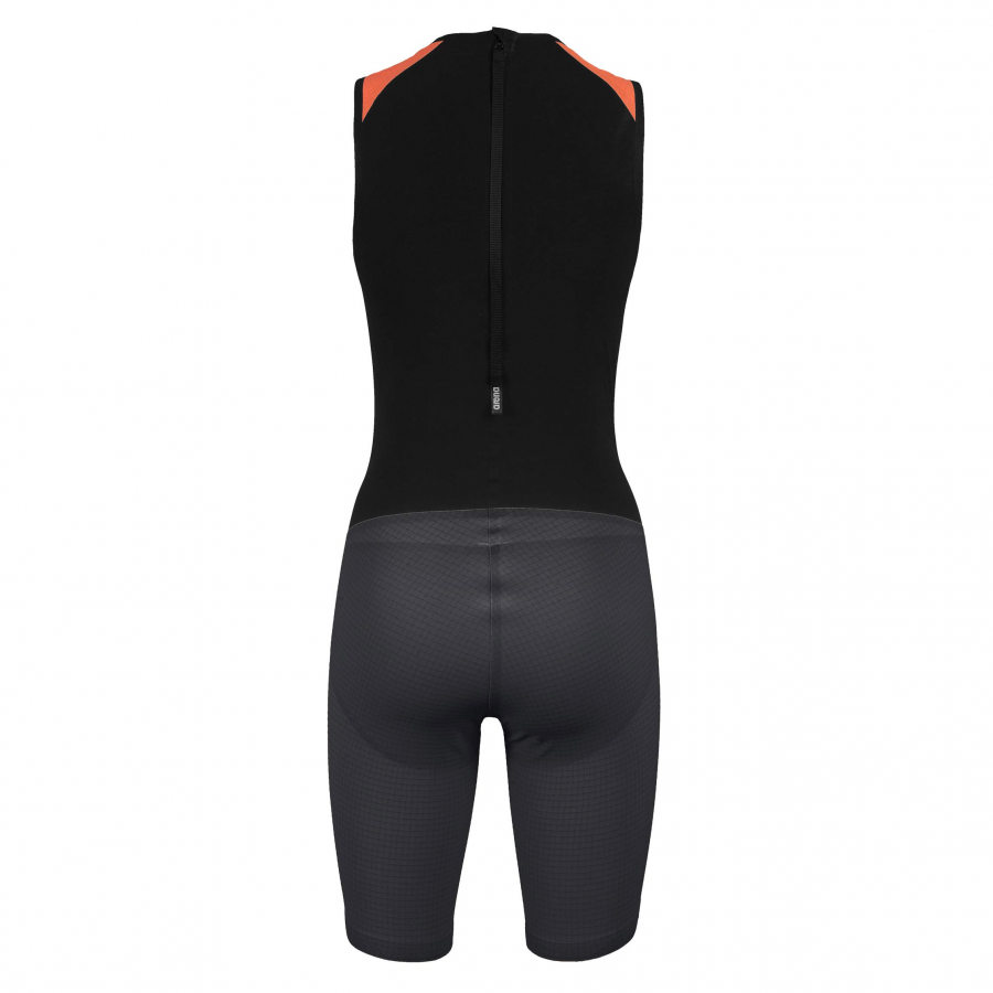 Womens Carbon Pro Back Zip Trisuit in black