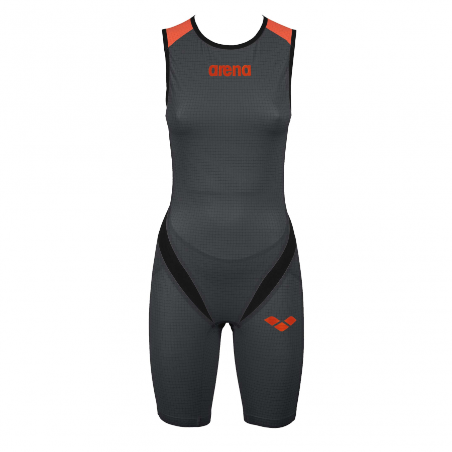 Womens Carbon Pro Back Zip Trisuit in black