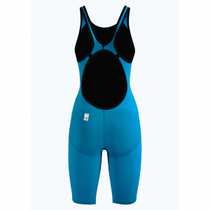 Arena Carbon Pro 2 Open Back Short Leg Suit - Cyan Blue