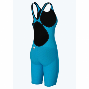 Arena Carbon Pro 2 Open Back Short Leg Suit - Cyan Blue