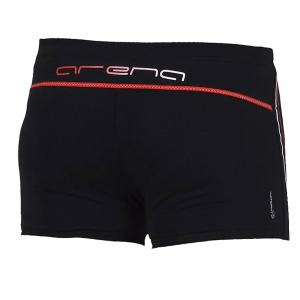 Arena Brahin Junior Shorts (25cm)  - Black / Red (Back)