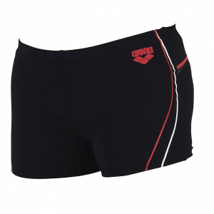 Arena Brahin Junior Shorts (25cm)  - Black / Red (Front)