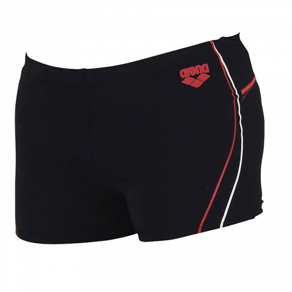 Arena Brahin Junior Shorts (25cm)  - Black / Red (Front)