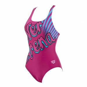 Arena Cartoon One Piece Swimsuit (Magenta)