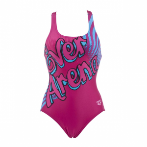 Arena Cartoon One Piece Swimsuit (Magenta)