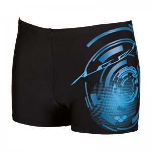 Shop Arena Swim Shorts Goal - Black Blue