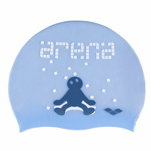 Arena Kun Junior Swim Cap - Glass Blue