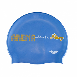 Arena Kun Junior Swim Cap - Fast Blue