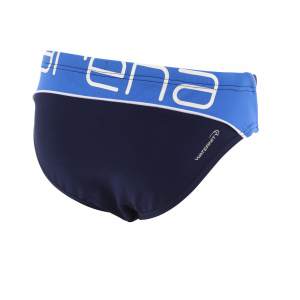 Arena Lettering Junior Swim Briefs (Blue)