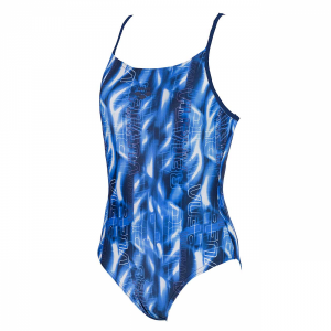 Arena Mabelle Junior Swimsuit - Denim / Blue FRONT