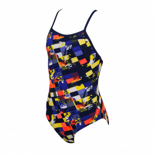 Arena Mahogany Girls Mulitcoloured Swimsuit (Blue)  Front