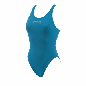 Arena Ladies Makinas High Leg Swimsuit (Turquoise)