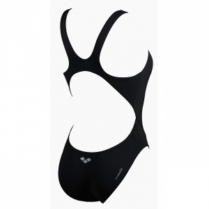Arena Ladies Makinas High Leg Swimsuit (Black) BACK