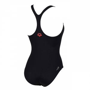 Arena Manic Black, Red and White Swimming Costume (Back)