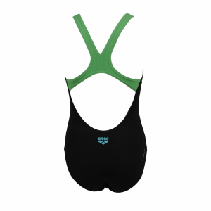 Arena Marseille Junior Swimsuit (Black / Green)