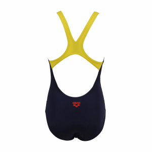 Arena Marseille Junior Swimsuit (Navy / Yellow)
