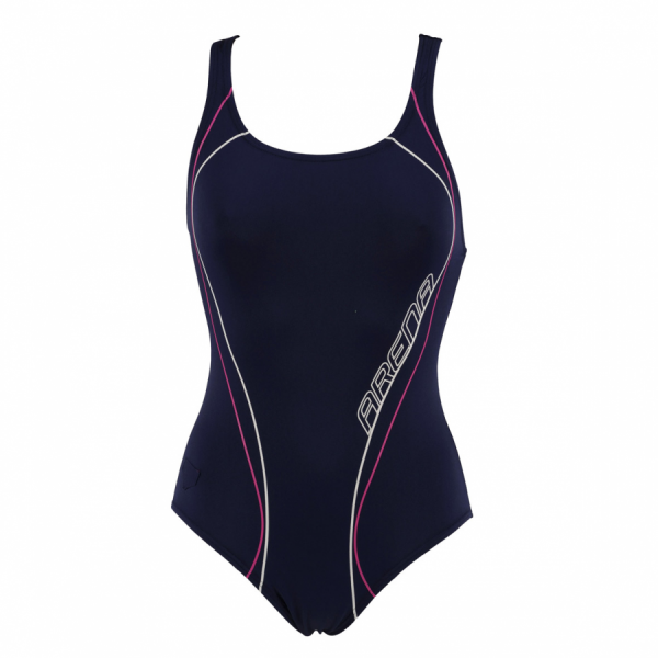 Arena Ladies Meander Swimsuit with Bra (Navy)