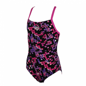 Arena Mistel Junior Swimsuit -  Black / Fuchsia