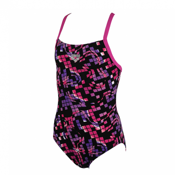 Arena Mistel Junior Swimsuit -  Black / Fuchsia