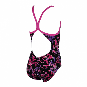 Arena Mistel Junior Swimsuit -  Black / Fuchsia