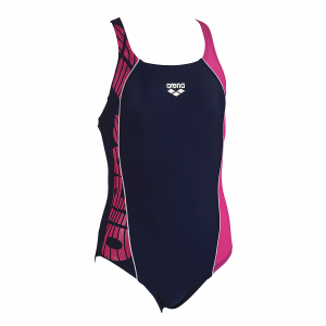 Arena Junior Swimsuit -  Mouce (Navy / Fuchsia)