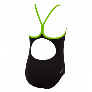Arena Moxito Junior Swimsuit - Black / Green Back