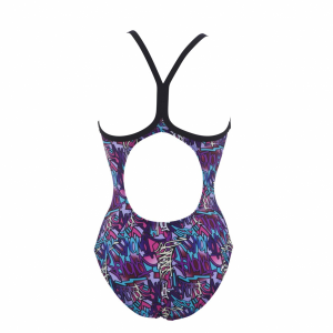 Arena Ladies Murales Swimsuit (Blue / Purple)