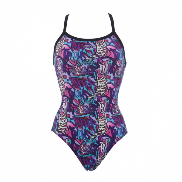 Arena Ladies Murales Swimsuit (Blue / Purple)