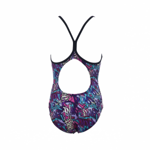 Arena Murales Girls Swimsuit (Purple Multi)
