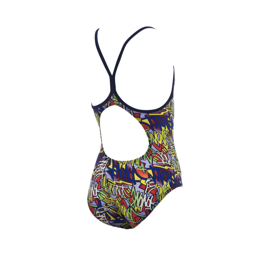 Arena Murales Girls Swimsuit (Yellow Multi)