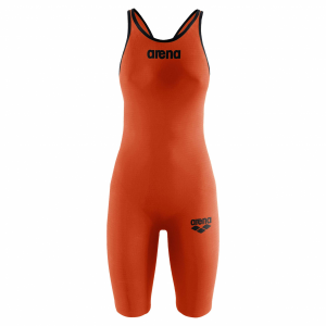 Arena Carbon Pro 2 Orange Closed Back Short Leg Suit