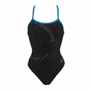 Arena Ladies Palm one piece black swim suit