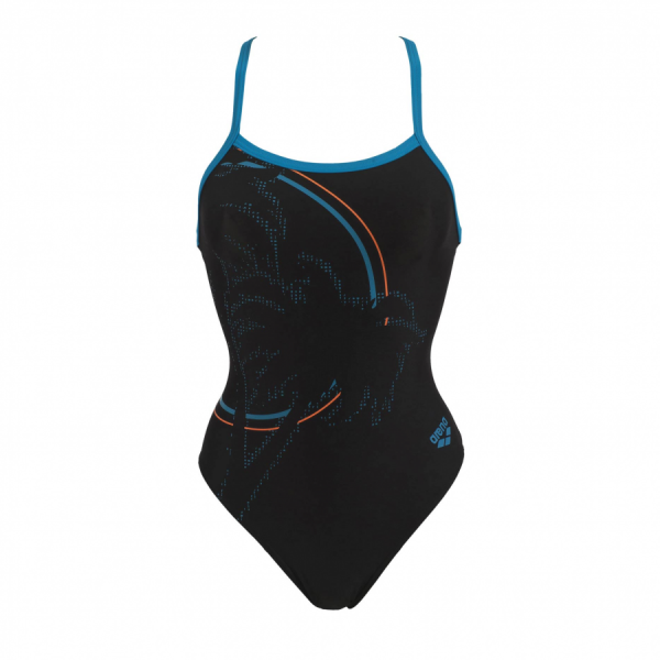 Arena Ladies Palm one piece black swim suit