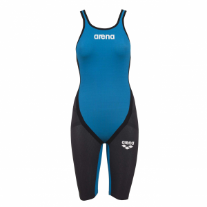 Arena Blue Carbon Flex Open Back Short Leg Suit