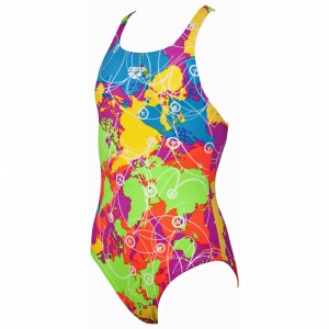 Shop Arena Junior Pink Swimsuit - Routes