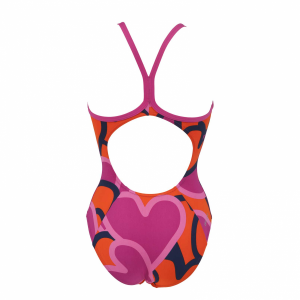Arena Ladies Purple and Mango Swimsuit - Tickers