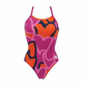 Arena Ladies Purple and Mango Swimsuit - Tickers