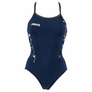 Buy Arena Carbonite Ladies Swimsuit - Navy Blue
