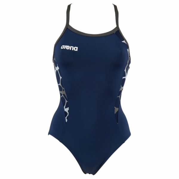 Buy Arena Carbonite Ladies Swimsuit - Navy Blue