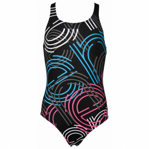 Arena Babble Girls Swimsuit - Black