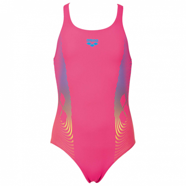 Arena Espiral Girls Pink Swimming Costume