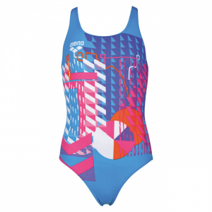 Arena Inge Girls Swimsuit - Blue