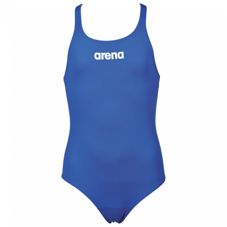 Arena Solid Pro Girls Swimsuit Royal Blue