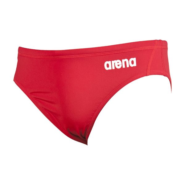 Arena Solid Water Polo Swim Trunks - Red