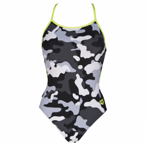 Arena Chameleon Black and Grey Swimsuit  **LINED**
