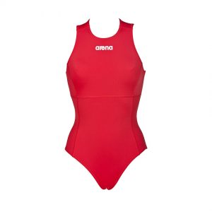 Arena Solid Red Water Polo Swimsuit